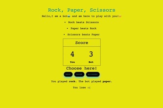 Build a Bot to play Rock, Paper, Scissors with You