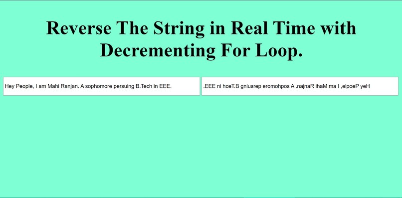 Write a Script to Reverse a String – screenshot 1