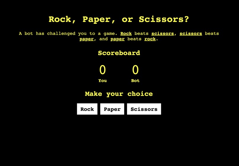 Build a Bot to play Rock, Paper, Scissors – screenshot 1