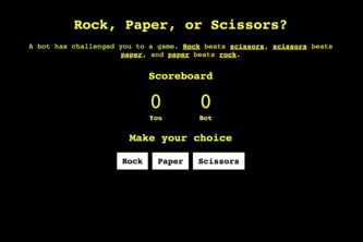 Build a Bot to play Rock, Paper, Scissors
