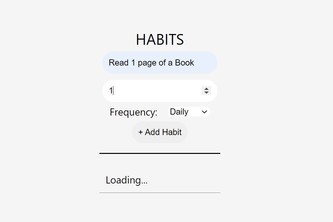Build a Habit Tracker