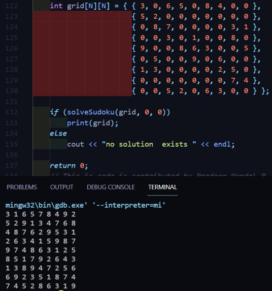 Sudoku Solver In Cpp Devpost