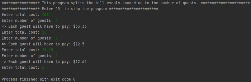 Split Bill – screenshot 1