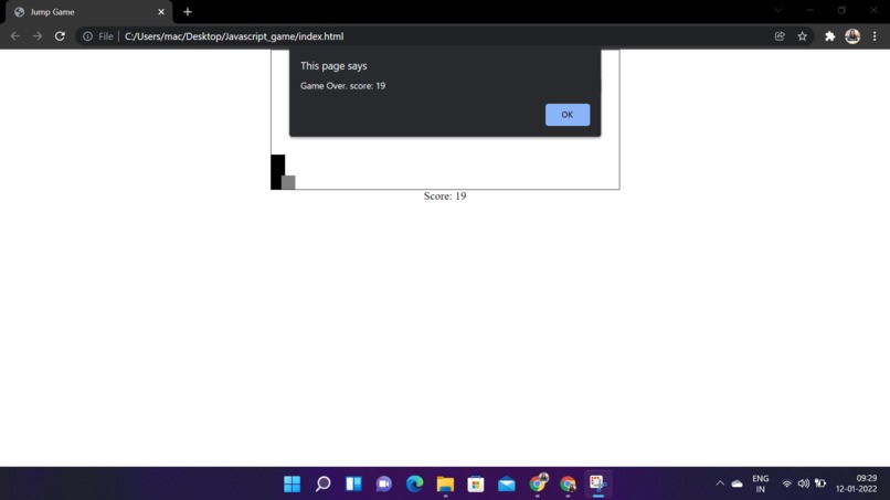 JavaScript Game – screenshot 1