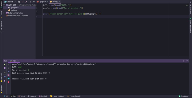 Bill Split – screenshot 1