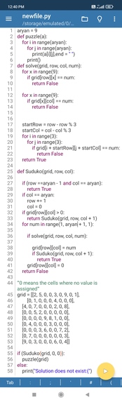 Projects 1 – screenshot 1