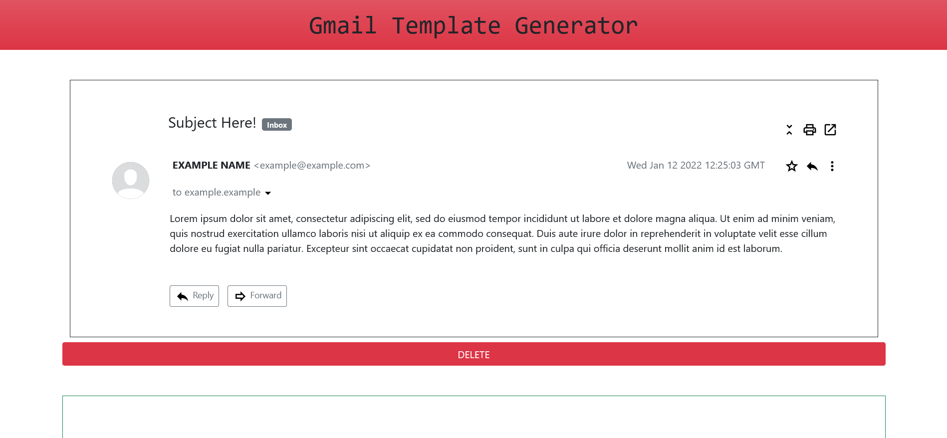 Gmail Template Generator Devpost