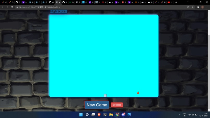 Bootstrapped Snakey game – screenshot 1
