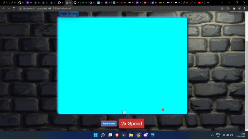 Bootstrapped Snakey game – screenshot 2