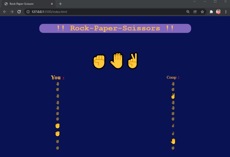 Build a Javascript game – screenshot 1