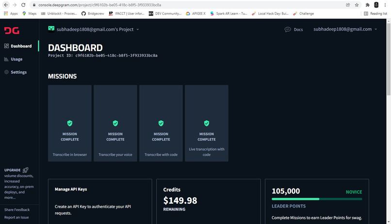 Deepgram-Project – screenshot 1