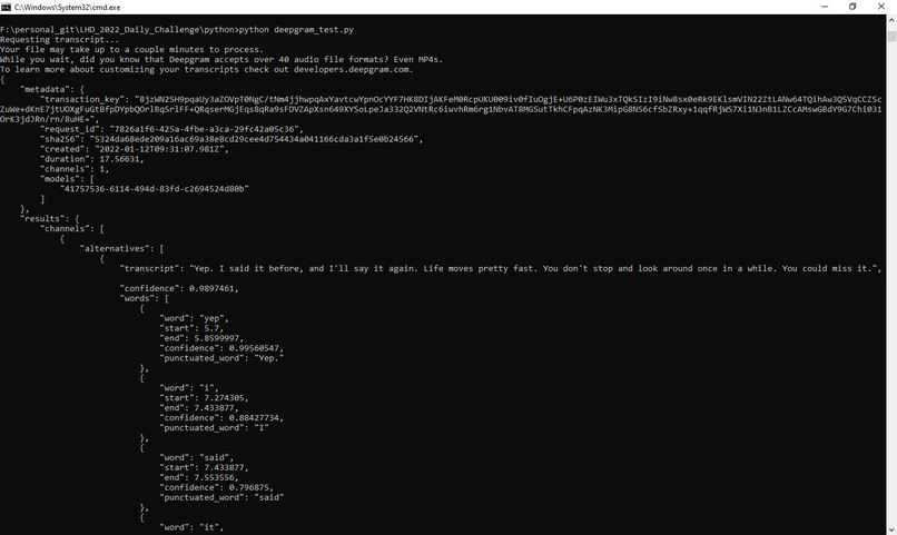 Deepgram-Project – screenshot 2