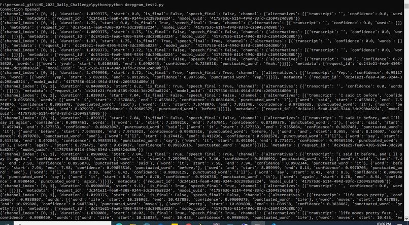 Deepgram-Project – screenshot 3