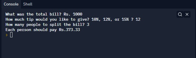 Bill-Splitter – screenshot 2