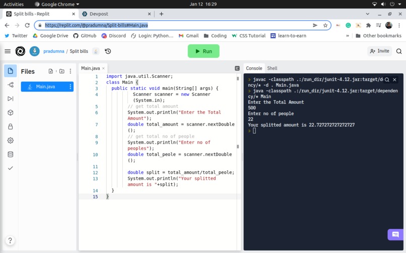 Bill Split – screenshot 1