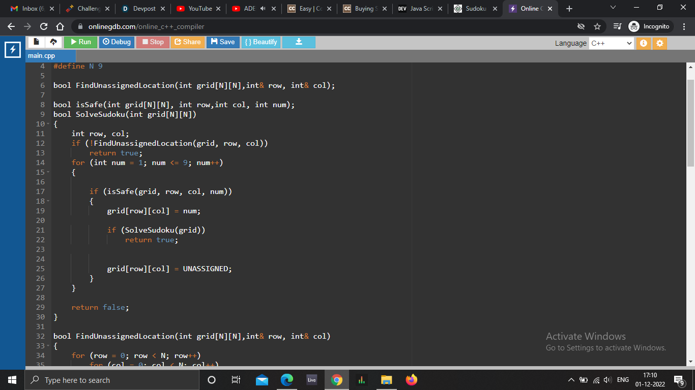 Sudoku Solver Devpost