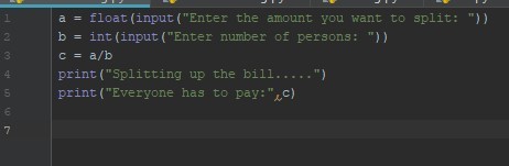 Bill Splitter – screenshot 1