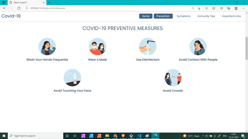 Covid Information Hub – screenshot 2