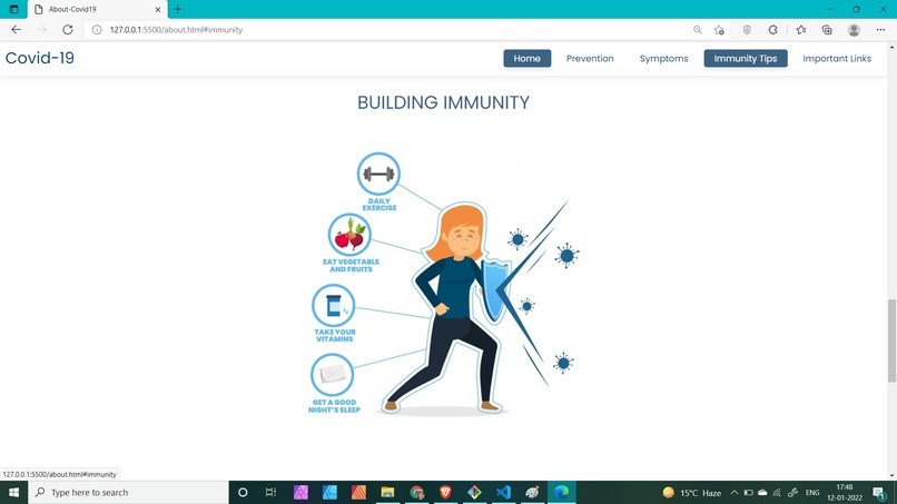 Covid Information Hub – screenshot 4