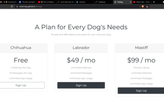 tindog-frontend-only-website