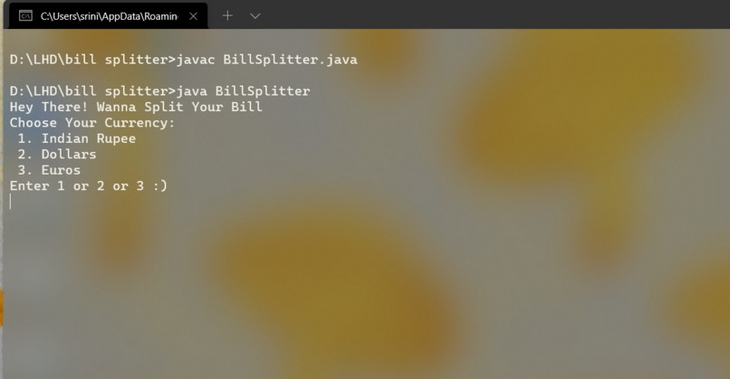 Bill Splitter - LHD Challenge – screenshot 1