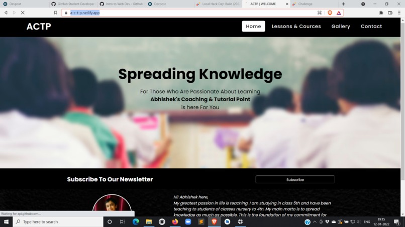 Front-end framework – screenshot 1
