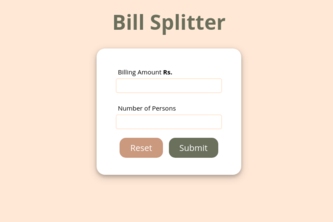 Bill Splitter