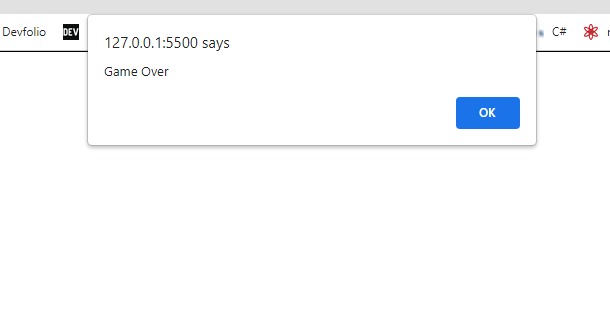 One Button JavaScript Game – screenshot 1