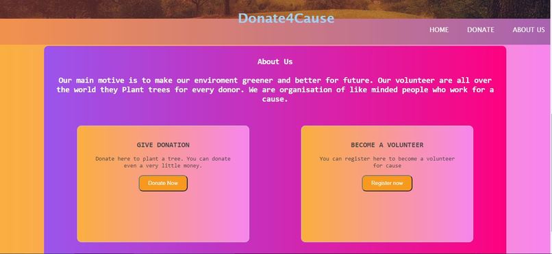 Simple website – screenshot 1