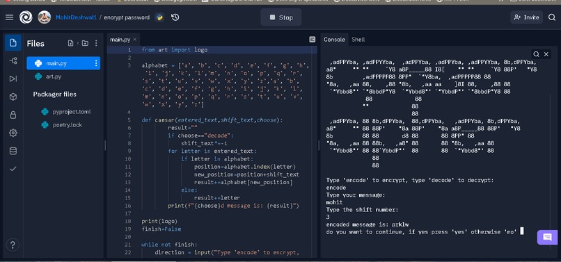 Password encryptor – screenshot 1