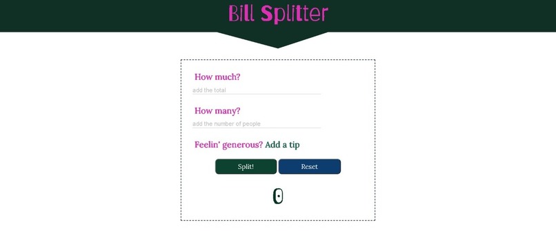 Bill Splitter – screenshot 1