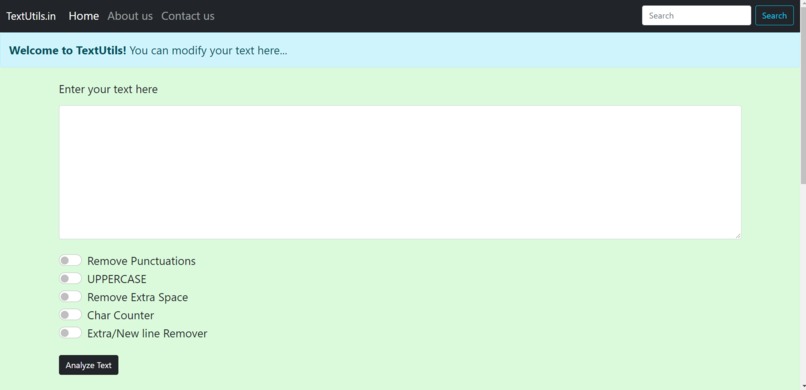 Text Utilities Website – screenshot 1
