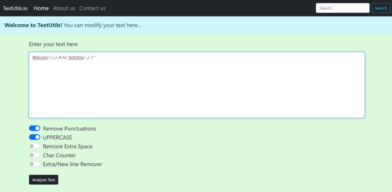 Text Utilities Website – screenshot 2