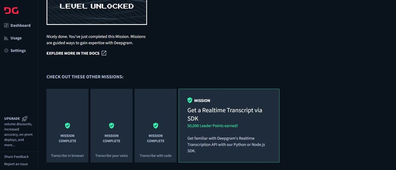 Deepgram – screenshot 1