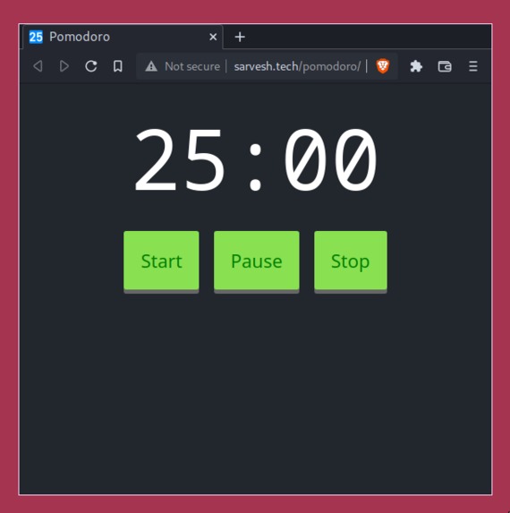 Pomodoro | Giftable project – screenshot 1