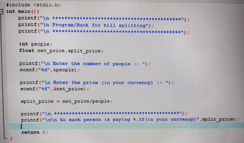 Bill Splitter – screenshot 1