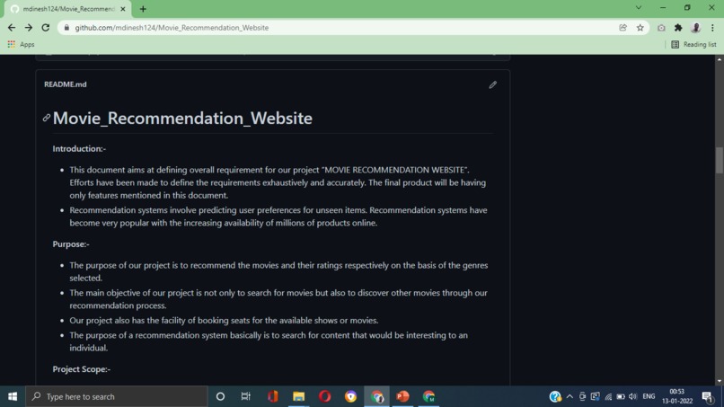 Create a ReadME file – screenshot 1