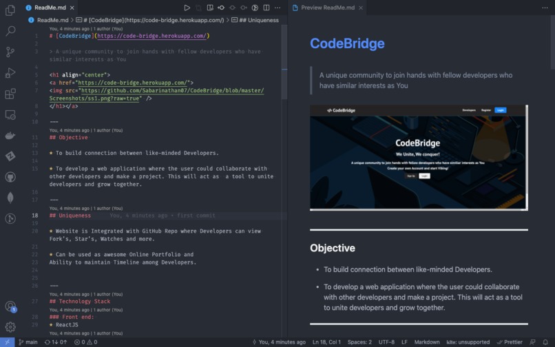 ProjectReadMe – screenshot 1
