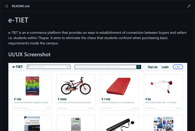 README  – screenshot 1