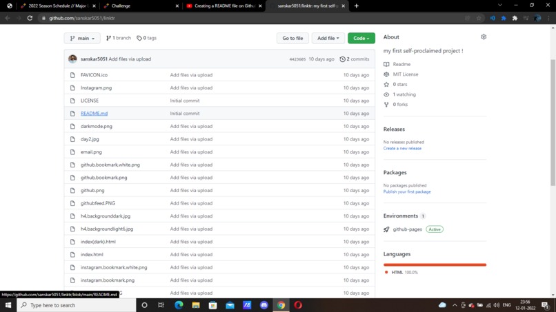 readme  – screenshot 1
