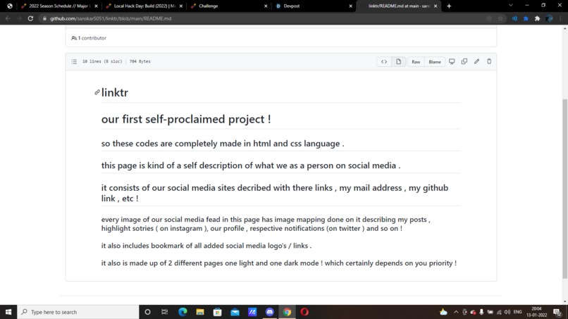 readme  – screenshot 2