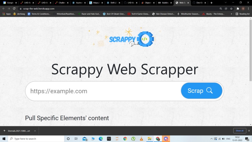 Scrap-The-Web – screenshot 1
