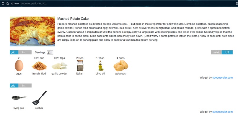 Recipe Finder – screenshot 1