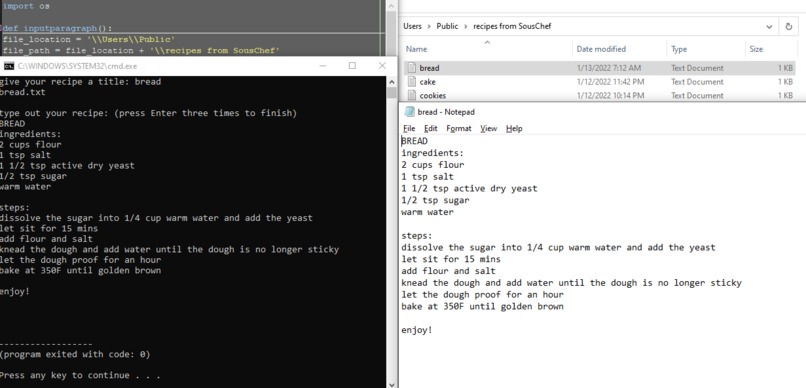 SousChef – screenshot 1