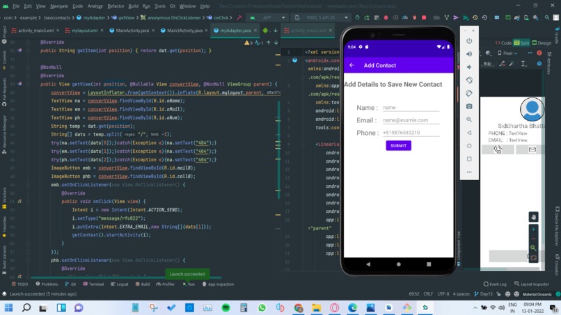 BasicContacts – screenshot 3