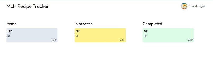 MLH Recipe Tracker – screenshot 1