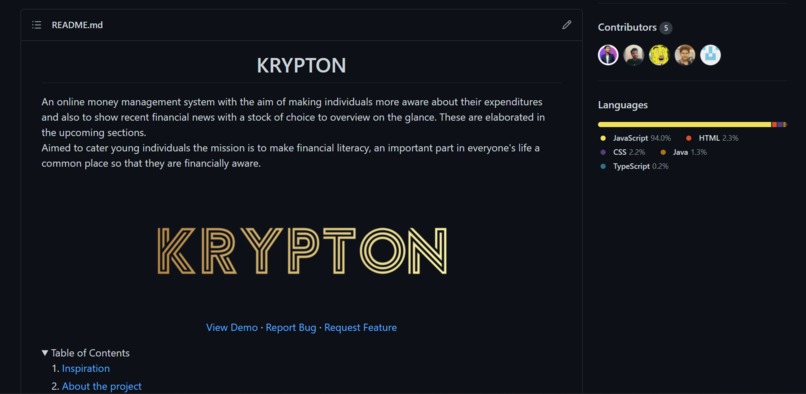 Added Readme.md – screenshot 1