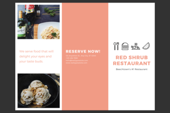 Design a Brochure for your Favorite Restaurant
