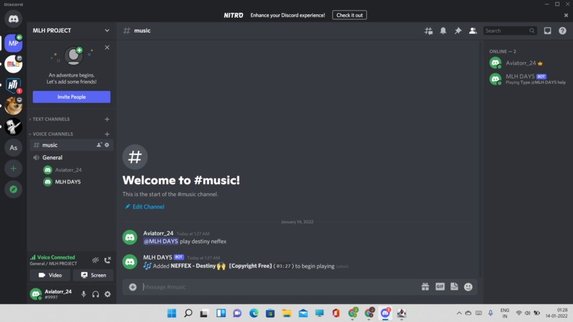 discord bot – screenshot 1