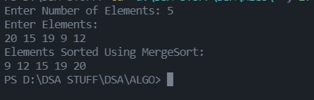 Merge-Sort – screenshot 1